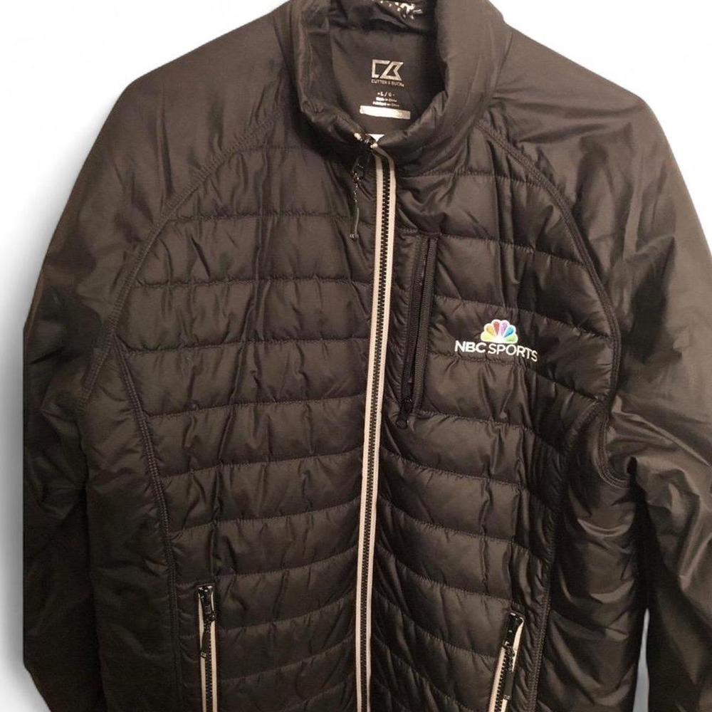 Cutter&Buck Size Large Men's WeatherTec Puffer Jacket with NBC Sports Logo